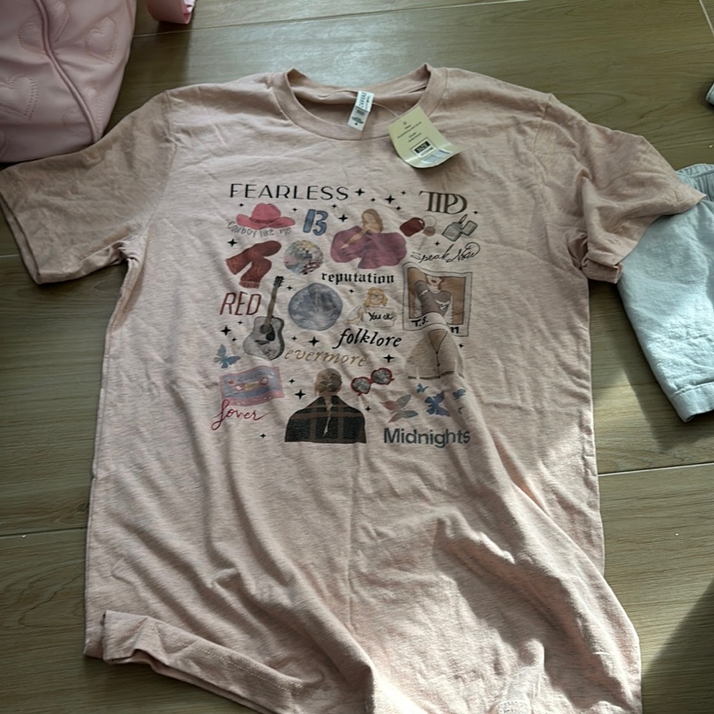 Peach Graphic Kids T-Shirt